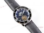 Swiss Replica Blancpain Fifty Fathoms Tourbillon Watch SS Black Dial